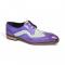 Duca Di Matiste "Saranno" Lavender/Bone Genuine Italian Calf Leather Lace-Up Dress Shoes.